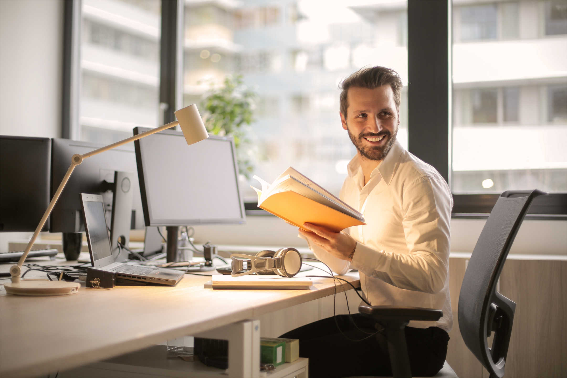 Person Sitting Looking at Camera